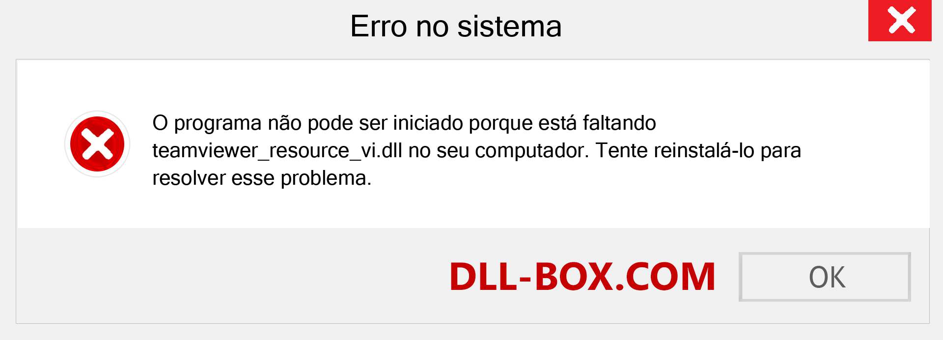 Arquivo teamviewer_resource_vi.dll ausente ?. Download para Windows 7, 8, 10 - Correção de erro ausente teamviewer_resource_vi dll no Windows, fotos, imagens